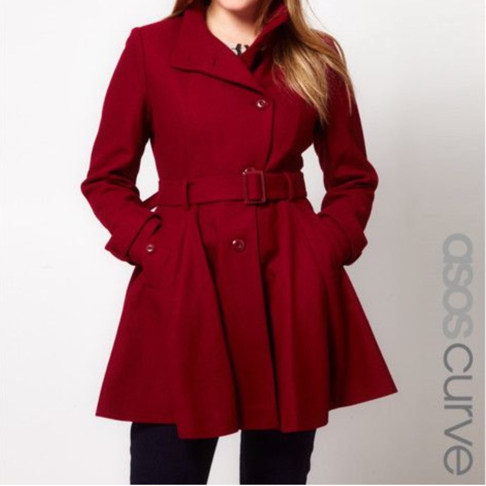ASOS Curve Fit & Flare Coat